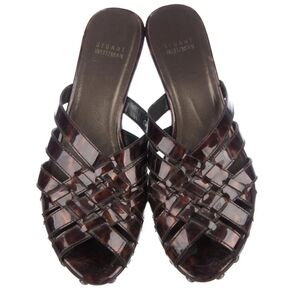 Stuart Weitzman Leather Jelly Tortoise Shell